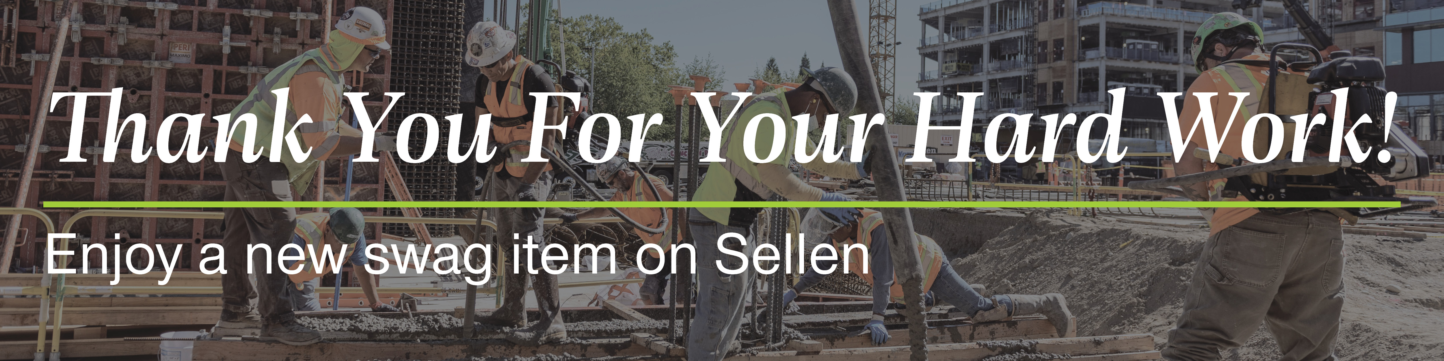 Image of main banner Enjoy some new swag on Sellen